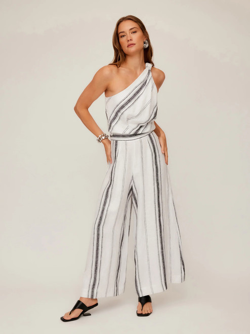 Vanita One Shoulder Top - Stripe